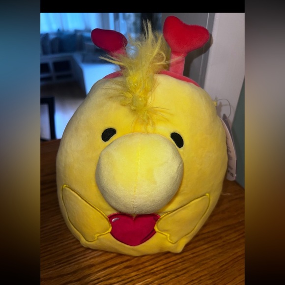 Squishmallow peanuts snoopy themed pillow! woodstock & a heart for Valentine day - Picture 2 of 7